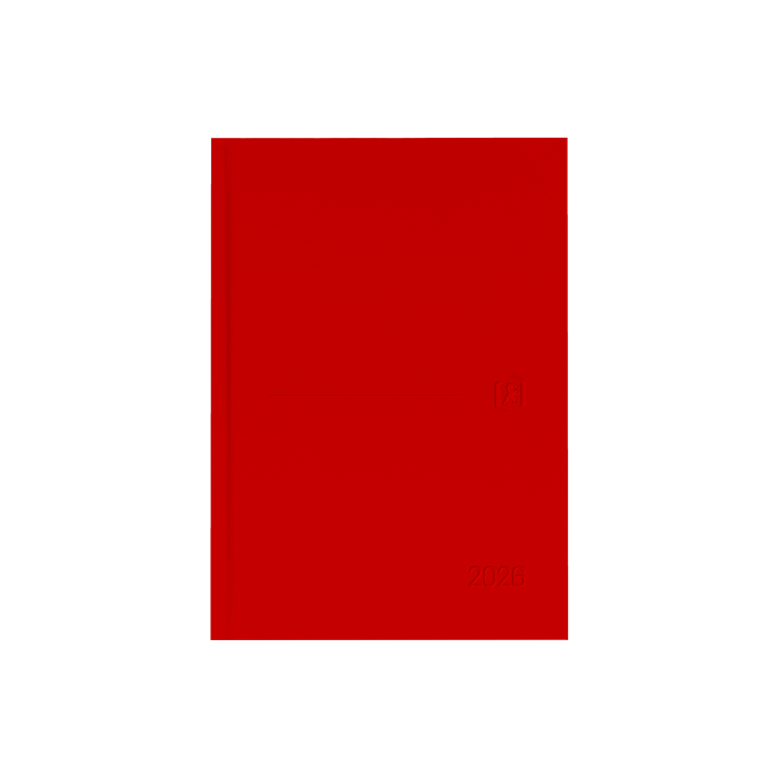 Oxford Agenda Anual Minimal Cosida A5 320H Dp Rojo 2026