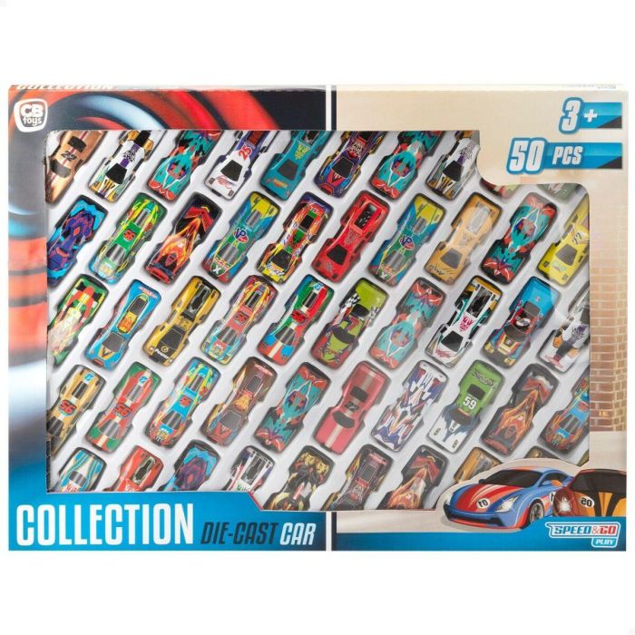 Playset de Vehículos Speed & Go 7,5 x 2 x 3 cm (6 Unidades) 1