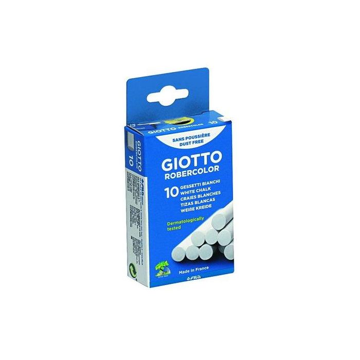 Tizas Blanco Caja C/10 Giotto Roberc. Bl.10 (Set de 40)
