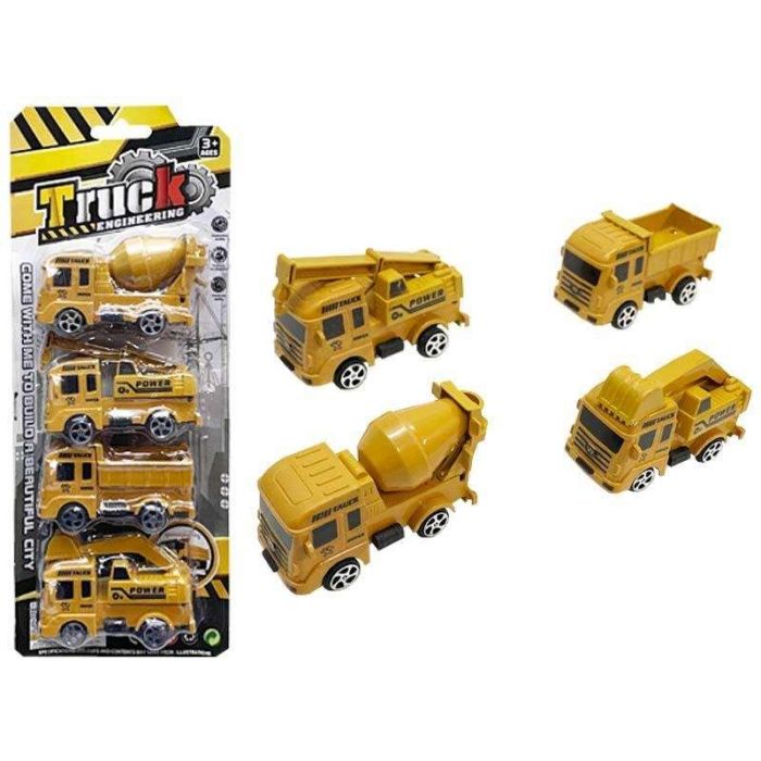 Camiones de obras publicas set con 4 vehiculos. 12,2x31x3,5 cm 1 Camiones de obras publicas set con 4 vehiculos. 12,2x31x3,5 cm 1
