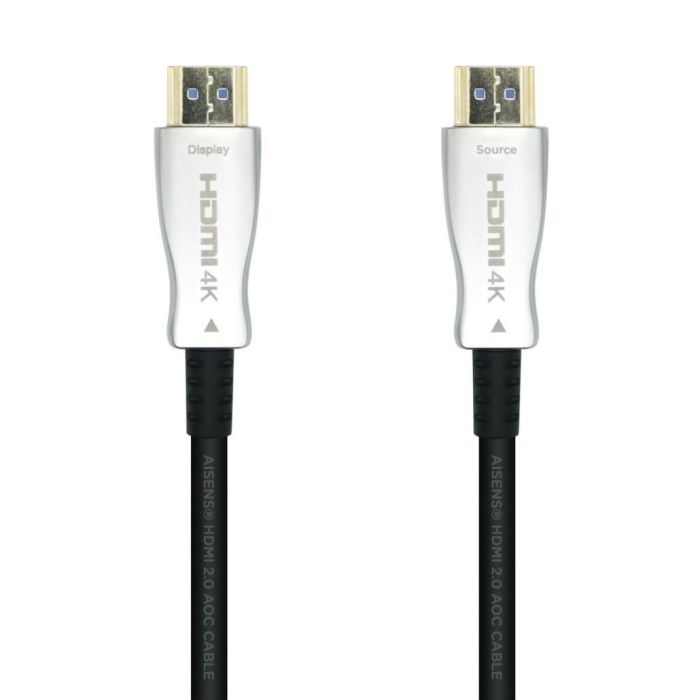 Aisens Cable Hdmi V2.0 Aoc Active Optical Cable Premium Alta Velocidad Hec 4K@60Hz 18 grbps A-M - A-M Negro 20M Aisens Cable Hdmi V2.0 Aoc Active Optical Cable Premium Alta Velocidad Hec 4K@60Hz 18 grbps A-M - A-M Negro 20M
