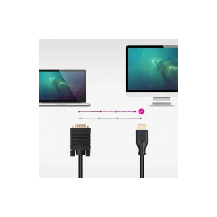 Cable VGA NANOCABLE 10.15.4602 Negro 1,8 m 3 Cable VGA NANOCABLE 10.15.4602 Negro 1,8 m 3