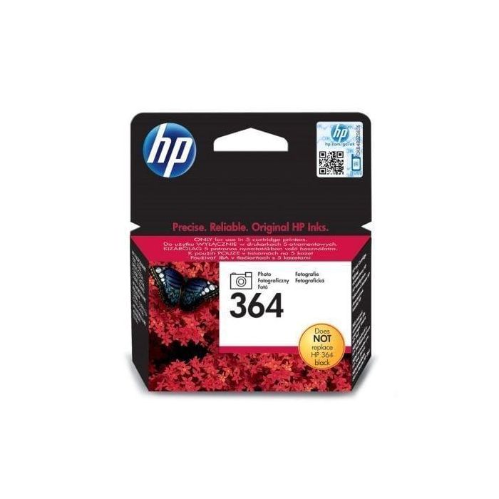 HP Cartucho 364 Negro Original Especial Foto para Photosmart Premium C309A, C5300, C6300, B8500, D5400, 130 Páginas 10x15 HP Cartucho 364 Negro Original Especial Foto para Photosmart Premium C309A, C5300, C6300, B8500, D5400, 130 Páginas 10x15
