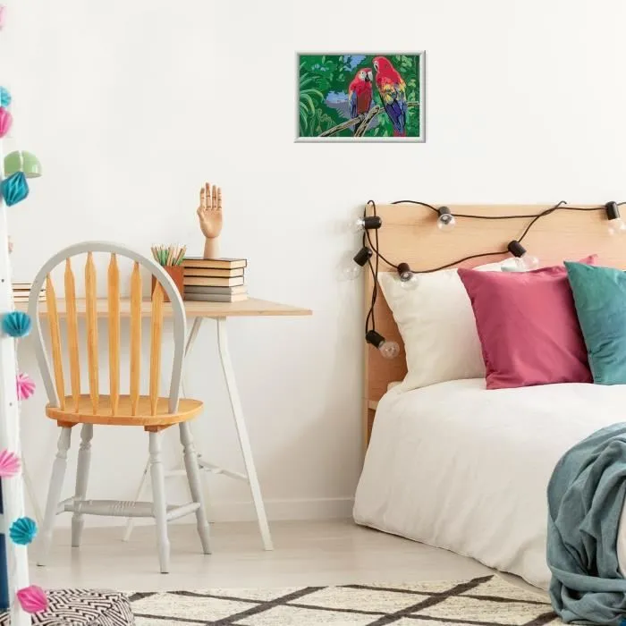 Ravensburger Kit de Pintura por Números Loros 25854 (31 x 21 cm) para Niños a partir de 7 Años Ravensburger Kit de Pintura por Números Loros 25854 (31 x 21 cm) para Niños a partir de 7 Años