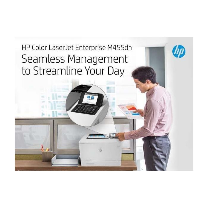 HP Impresora Láser Color LaserJet Enterprise M455DN Doble Cara Automática Duplex 3PZ95A Blanca 29