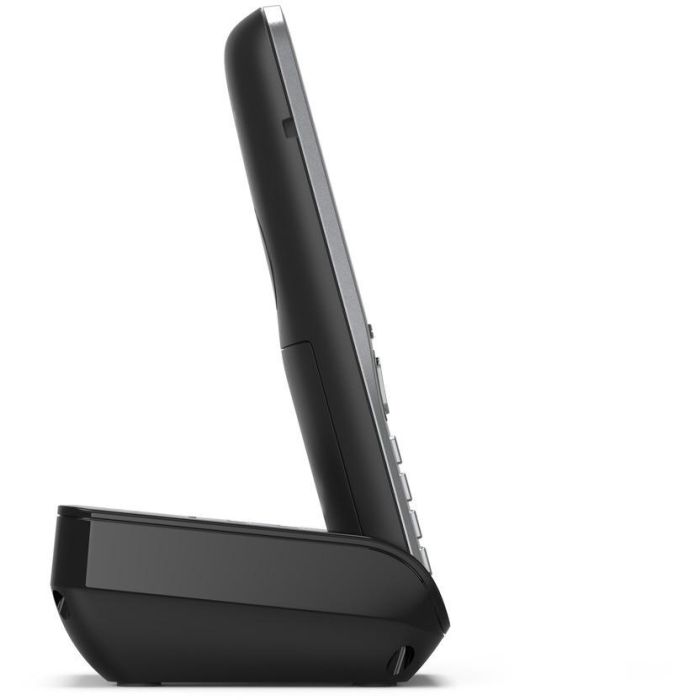 Gigaset COMFORT 500A duo Teléfono DECT/analógico con contestador automático, manos libres e identificador de llamadas, Negro/Plata 6