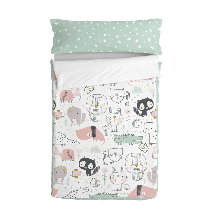 Saco Nórdico con Relleno HappyFriday Moshi Moshi Best Buddies Multicolor 105 x 200 cm