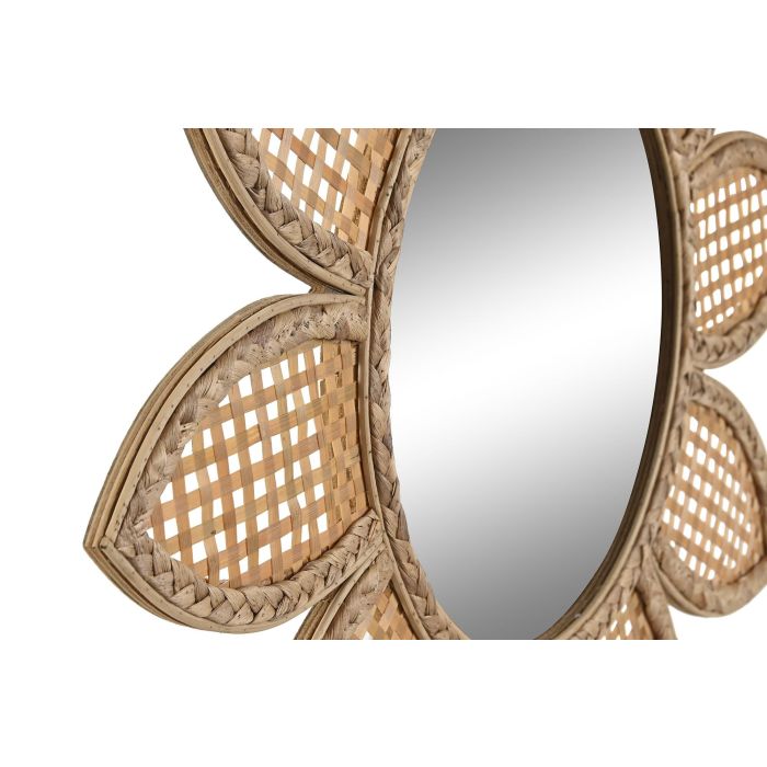 Espejo de pared DKD Home Decor Marrón Natural Sol Tropical 60 x 2 x 60 cm 1 Espejo de pared DKD Home Decor Marrón Natural Sol Tropical 60 x 2 x 60 cm 1