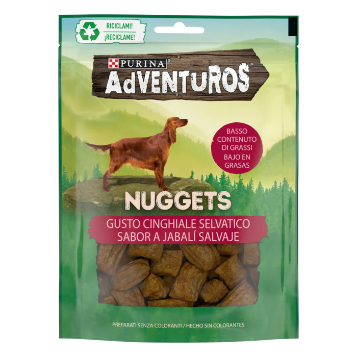 Adventuros Canine Nuggets Jabali Salvaje 6x90 gr