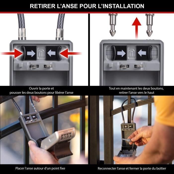 MASTER LOCK - Caja de llaves exterior con asa - Nuevo diseño - Gran Capacidad - Alta Seguridad - 19,6 x 7,6 x 5,6 cm 5 MASTER LOCK - Caja de llaves exterior con asa - Nuevo diseño - Gran Capacidad - Alta Seguridad - 19,6 x 7,6 x 5,6 cm 5