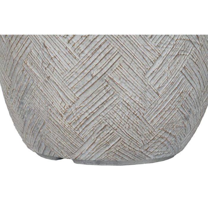 Set de Maceteros Home ESPRIT Beige Fibra de Vidrio Magnesio 44,5 x 44,5 x 43 cm (3 Unidades) 3 Set de Maceteros Home ESPRIT Beige Fibra de Vidrio Magnesio 44,5 x 44,5 x 43 cm (3 Unidades) 3
