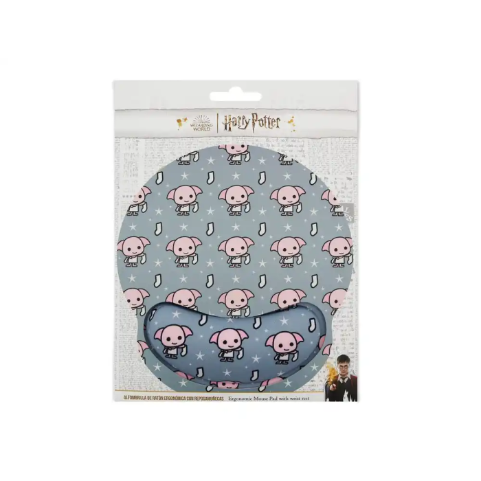 Wondee Alfombrilla Ratón Gel Ergonómica Harry Potter Dobby Reposamuñecas Antideslizante 250x20x230 mm 5