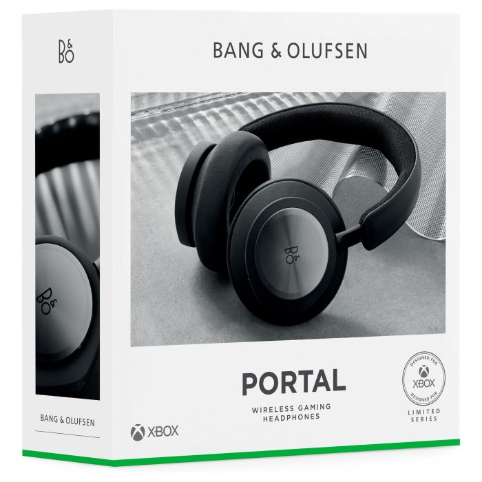 Bang & Olufsen Beoplay Portal Auriculares Gaming Inalámbricos y Alámbricos con Dolby Atmos, Bluetooth 5.1, Cancelación de Ruido, para Xbox, Color Negro