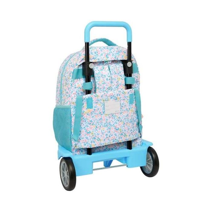 Safta Mochila Grande con Ruedas Compact Evol. Ext. Rec Fiori 33x45x22cm 1