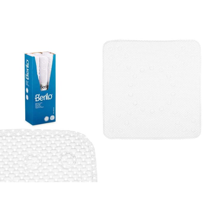 Alfombra de Baño Antideslizante Berilo Blanco 6.5x53x6.5 cm PVC (6 Unidades) Alfombra de Baño Antideslizante Berilo Blanco 6.5x53x6.5 cm PVC (6 Unidades)