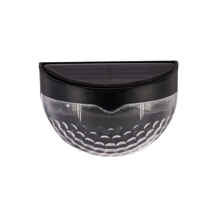 Ibergarden Set Luz Solar Exterior Pared Luz Fría Plástico Negro 5x65x9cm (Set de 24) 1