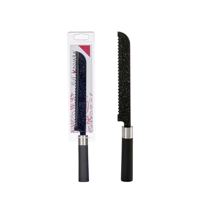 Cuchillo Sierra Kinvara, Acero Inoxidable, Negro, 33x2x3.5 cm (24 Unidades) Cuchillo Sierra Kinvara, Acero Inoxidable, Negro, 33x2x3.5 cm (24 Unidades)