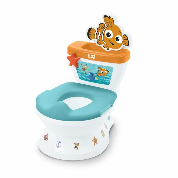 Bright Starts BRI17554 Nemo Mini Orinal con Reductor de Asiento 2 en 1 para Bebés, Extraíble y Fácil de Limpiar 13