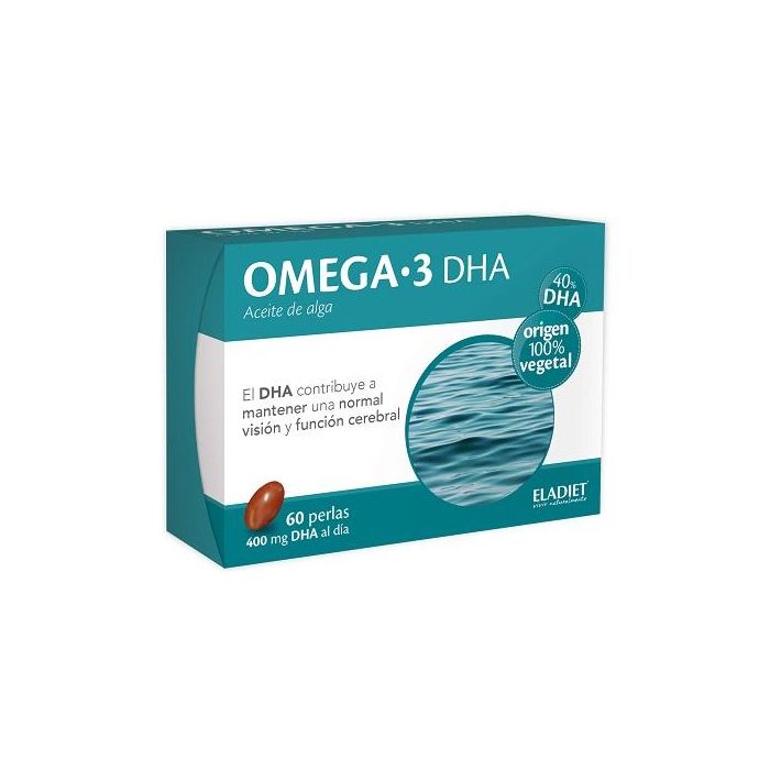 ELADIET Omega 3 DHA 60 Perlas para Visión y Función Cerebral