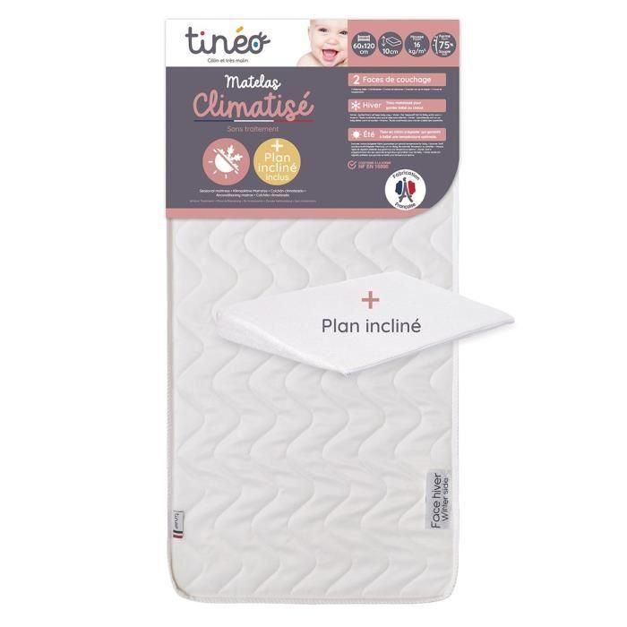 TINEO Colchón climatizado 60x120 cm + plano inclinado 15 ° (juego) 1 TINEO Colchón climatizado 60x120 cm + plano inclinado 15 ° (juego) 1
