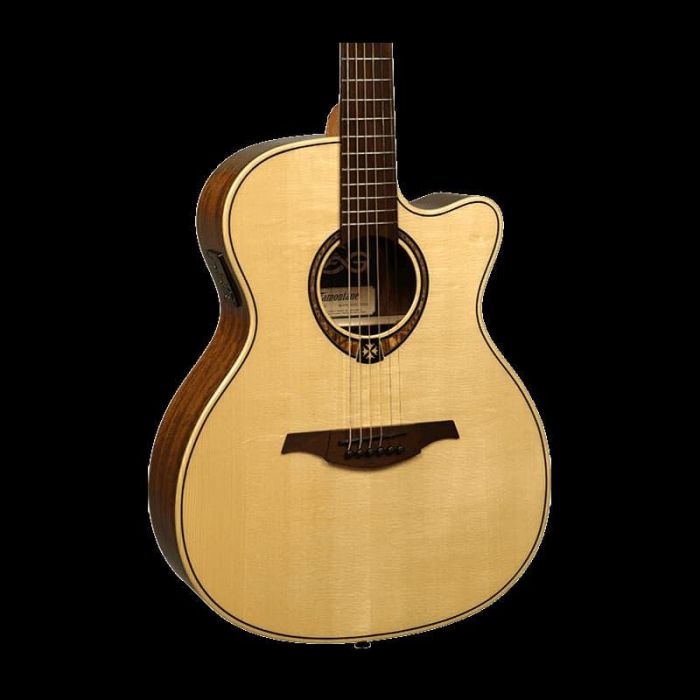 LAG Guitarra Acústica Auditorium Cutaway Tramontane 318 A/E - Natural con Electrónica Fishman Ink3