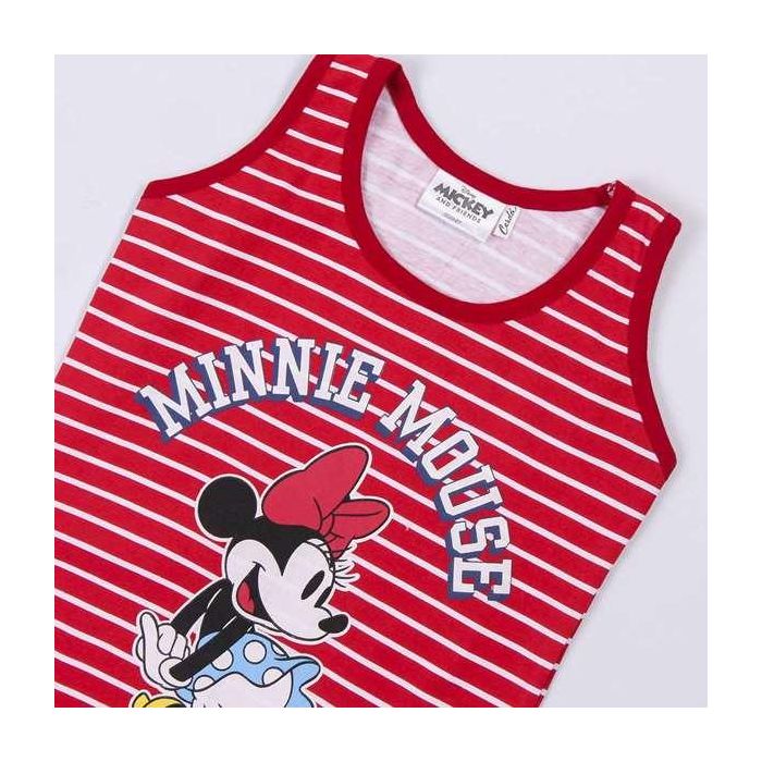 Cerdá Vestido de Punto Single Jersey Minnie Rojo para Niña, Talla 4 Años 3
