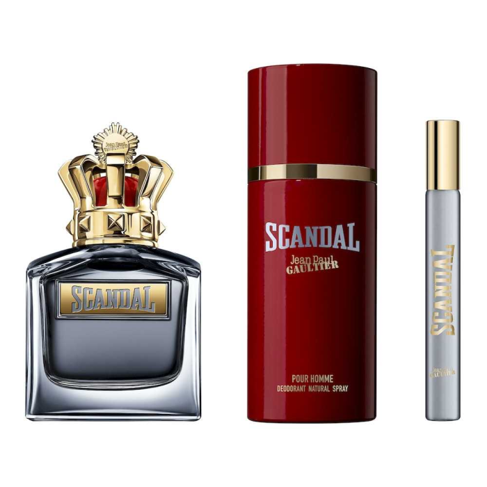 Jean Paul Gaultier Scandal Him Edt Vapo 100 mL + Deo 150 mL + Mini Vapo 10 mL