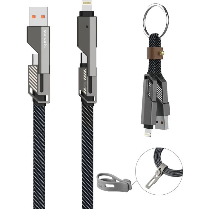 4smarts USB-C Kabel ComboCord Flat 240W. 1.5m + Keyring Kabel 0 4smarts USB-C Kabel ComboCord Flat 240W. 1.5m + Keyring Kabel 0