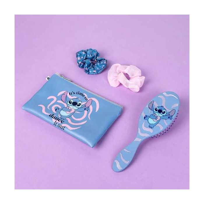 Set de belleza stitch. incluye neceser,cepillo y gomas para el pelo.20.0 x 21.6 x 4.0 cm 4 Set de belleza stitch. incluye neceser,cepillo y gomas para el pelo.20.0 x 21.6 x 4.0 cm 4