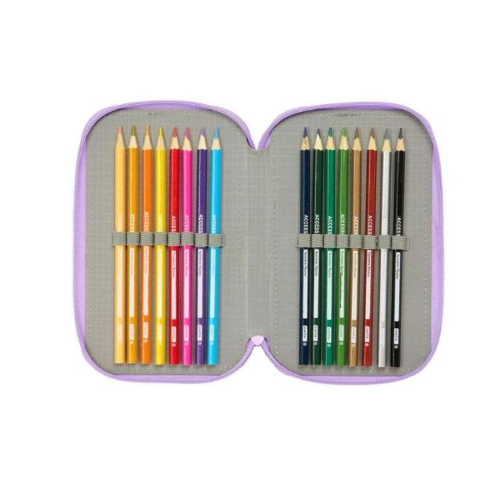 Plumier triple 37 pcs unicorn academy 12,5x19,5x5,5 cm 3 Plumier triple 37 pcs unicorn academy 12,5x19,5x5,5 cm 3