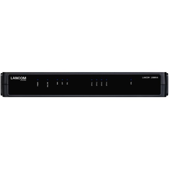 LANCOM Router 1800VA Negro Externo Ethernet Gigabit VPN Firewall con 5 Puertos RJ45 y Soporte VLAN