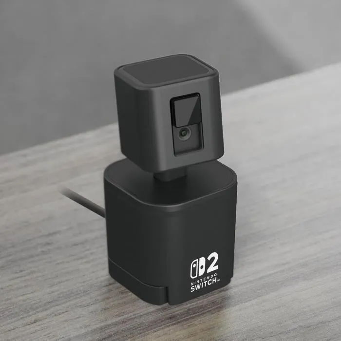 Hori Cámara de video USB para Nintendo Switch 2 con Brazo flexible y cubierta de lente - Negra 1
