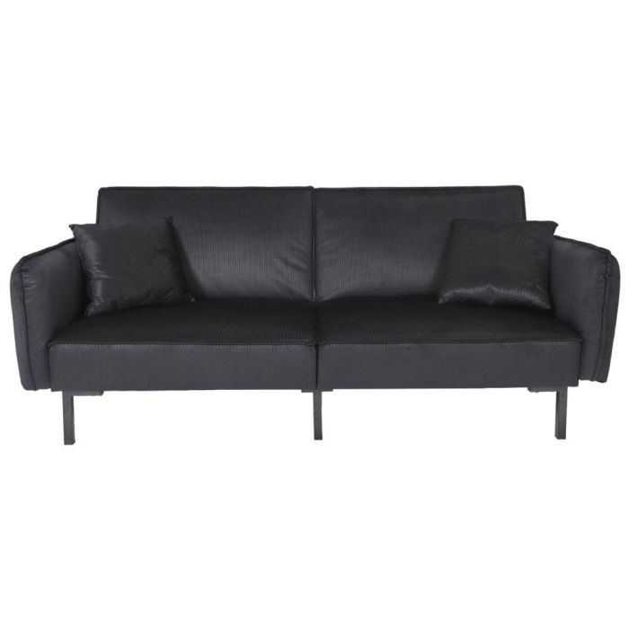 Sofá-Cama Negro Giulia Home Deco Factory 2 Sofá-Cama Negro Giulia Home Deco Factory 2