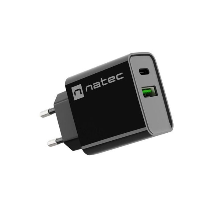 NATEC Cargador RIBERA Universal Interior Carga Rápida USB-C Negro 2