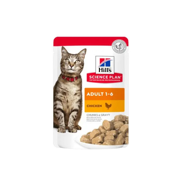 Hill's Hsp Feline Adult Pollo Pouch Caja 12x85 gr Alimento Húmedo para Gato Adulto