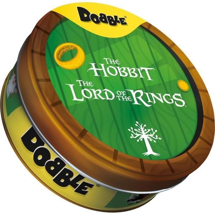 Asmodee ASM3558380128908 Dobble: El Señor de los Anillos - Juego de cartas de agilidad visual y rapidez 1