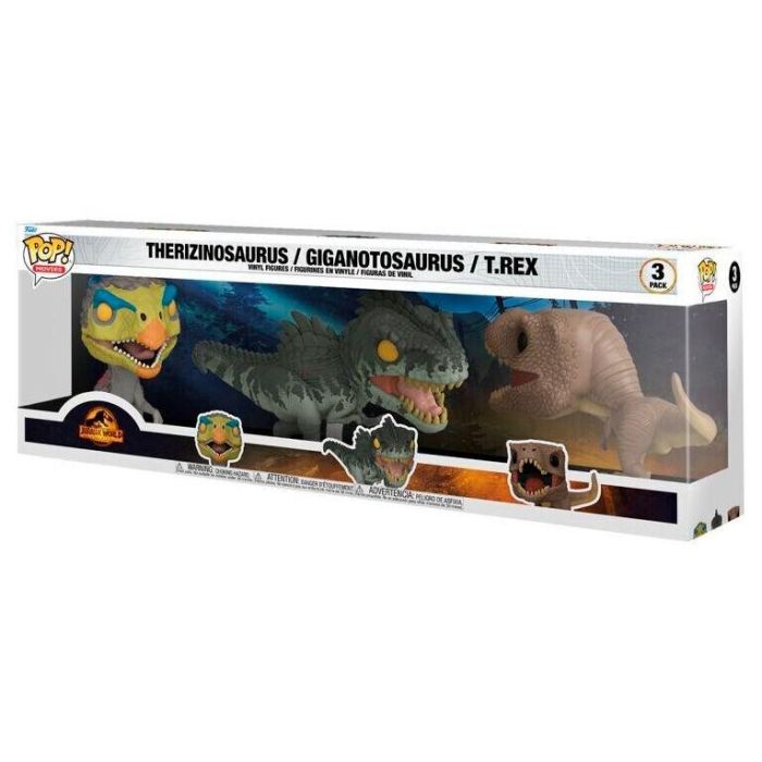 FUNKO Blister 3 figuras POP Jurassic World