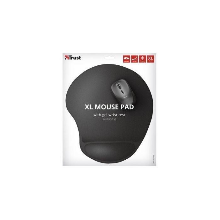 Trust 23728 Bigfoot XL Alfombrilla Ergonómica Gel Ratón 255x295mm