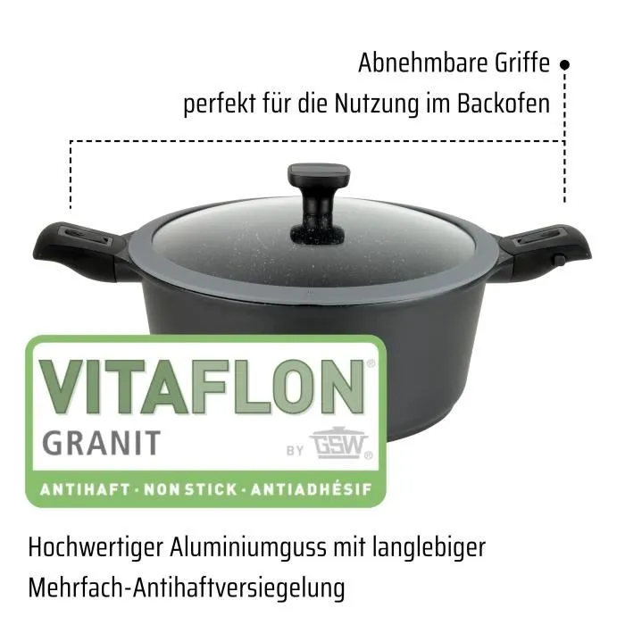 GSW Olla de Aluminio Fundido EASY CLICK 24 cm Inducción 3