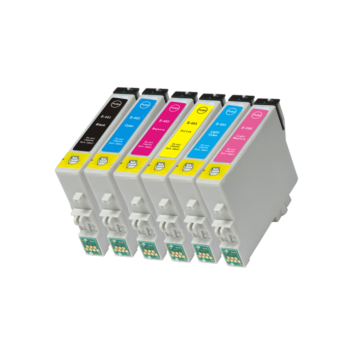 Dayma Cartucho Tinta Compatible Epson 485 Cian Claro 18 ml para Epson R300, R200, R220, R320, R340, RX500, RX600, RX620, RX640 1