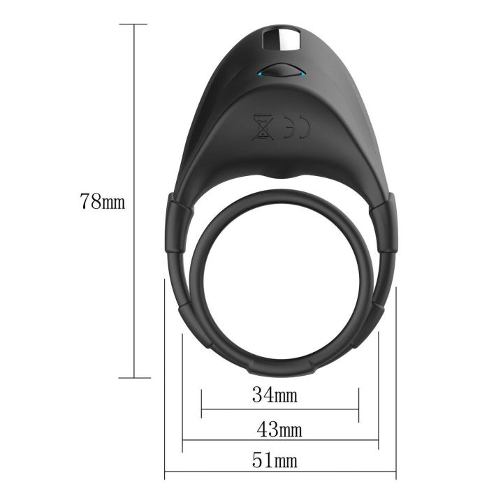 Anillo para el Pene Forto Negro (Talla única) 12 Anillo para el Pene Forto Negro (Talla única) 12