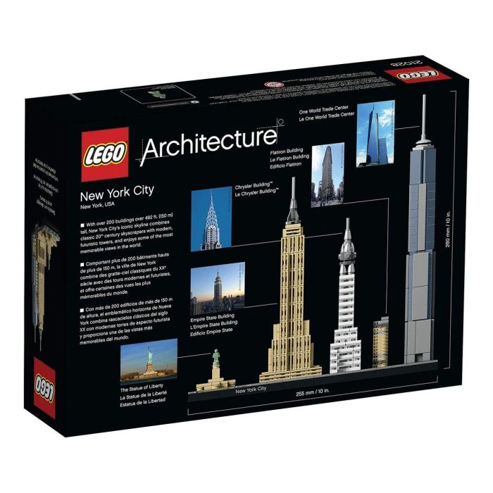 Lego Architecture Skyline - Ciudad de Nueva York con edificios Flatiron, Chrysler, Empire State, One World Trade Center y Estatua de la Libertad 1 Lego Architecture Skyline - Ciudad de Nueva York con edificios Flatiron, Chrysler, Empire State, One World Trade Center y Estatua de la Libertad 1
