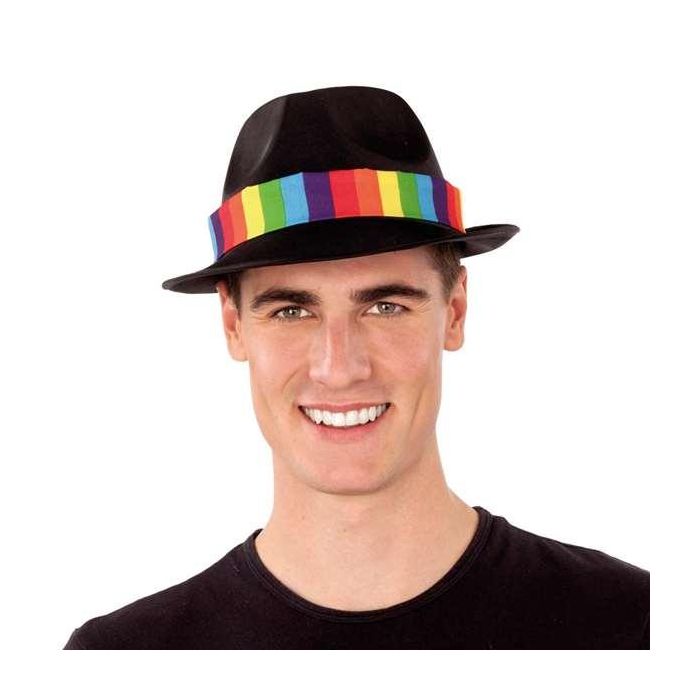 Sombrero ganster negro rainbow