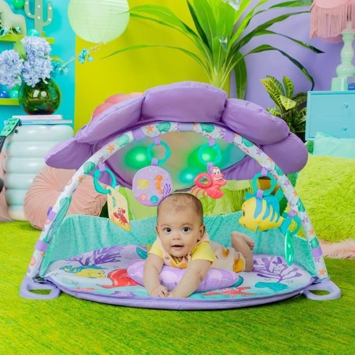 Disney Baby BRI125346 Alfombra de Actividades La Sirenita Luminosa y Musical Multicolor 48x81x81 cm 1