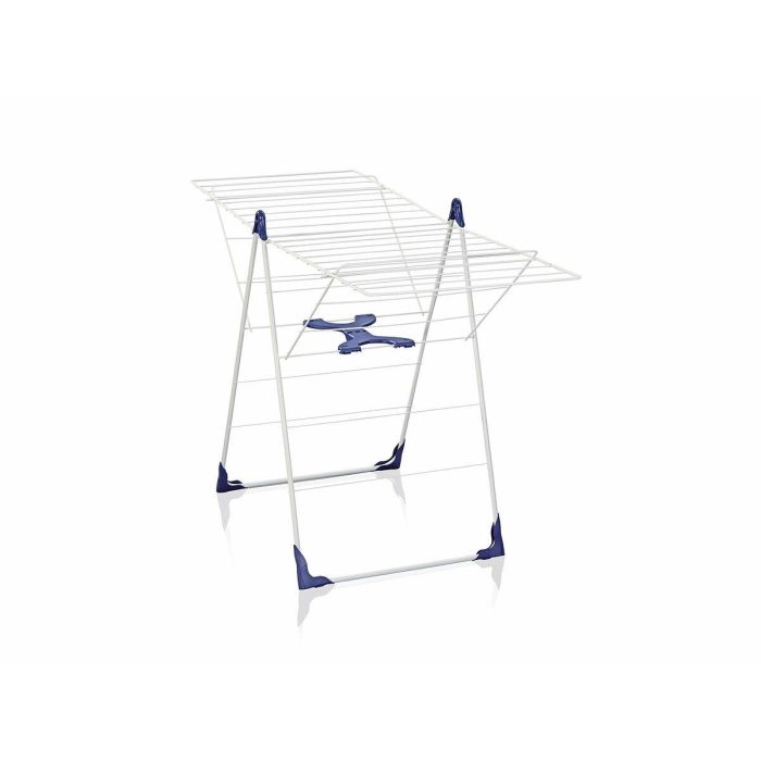 Leifheit 81408 Secadora con Cierre Semiautomático Classic 200 Flex, Blanco y Azul, 20 Metros 3 Leifheit 81408 Secadora con Cierre Semiautomático Classic 200 Flex, Blanco y Azul, 20 Metros 3