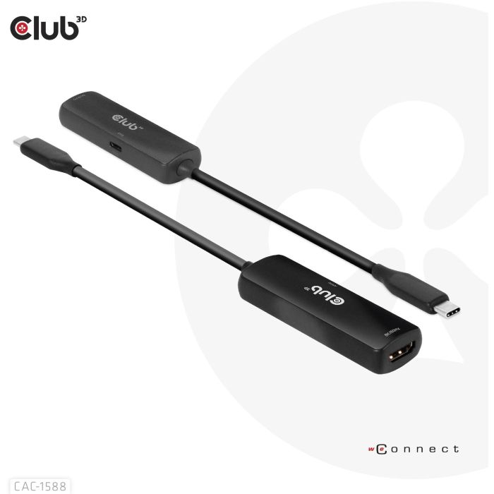 Club3D Adapter USB 3.2 Tipo C a HDMI 2.1 HDR10 8K 60Hz Activo 1 Club3D Adapter USB 3.2 Tipo C a HDMI 2.1 HDR10 8K 60Hz Activo 1