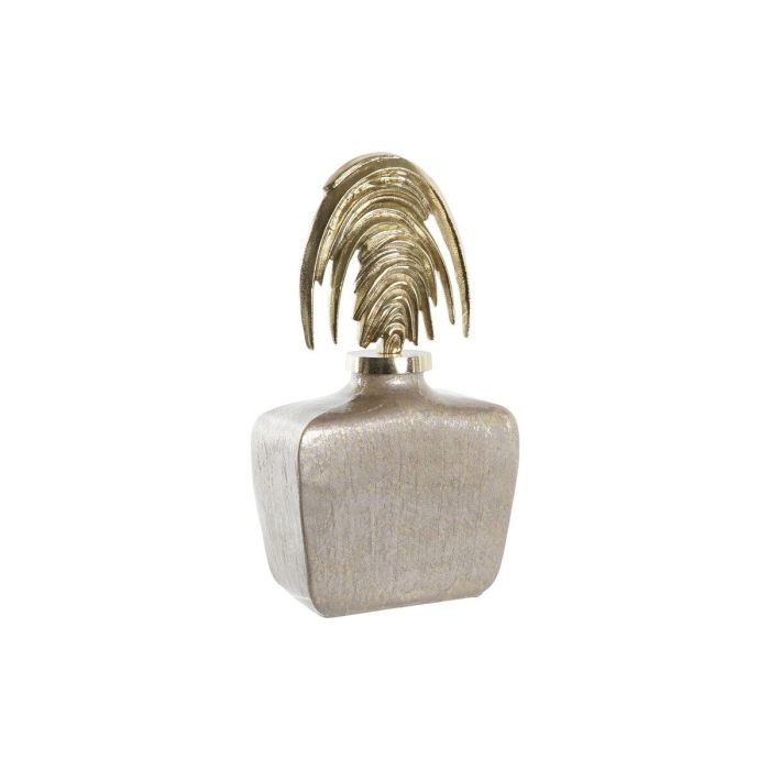 DKD Home Decor Tibor Jarrón Decorativo Colección Archie de Cristal y Aluminio, Beige Dorado, con Arcos 11x45x28 cm DKD Home Decor Tibor Jarrón Decorativo Colección Archie de Cristal y Aluminio, Beige Dorado, con Arcos 11x45x28 cm