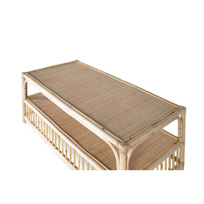Giner y Colomer Mesa de Centro Rattan Natural 110 x 55 x 46 cm 2 Giner y Colomer Mesa de Centro Rattan Natural 110 x 55 x 46 cm 2