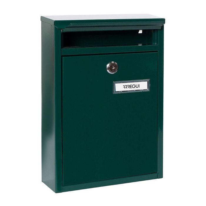Arregui Zagúan Buzón individual exterior acero verde 22 x 8 x 32 cm