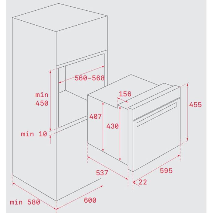 Horno Pirolítico Teka 41534010 44 L Display LED 2615W 44 L 1